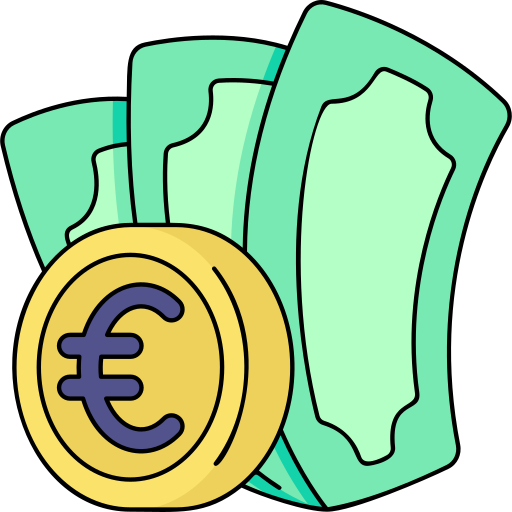 euro Generic Thin Outline Color icono