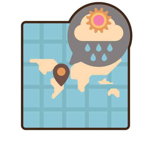 Weather forecast Flaticons Lineal Color icon