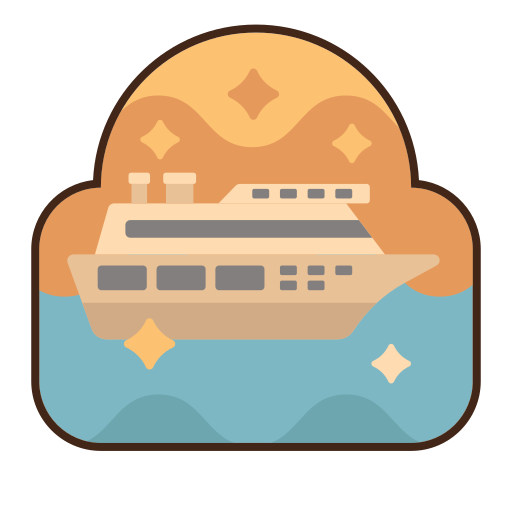 crucero Flaticons Lineal Color icono