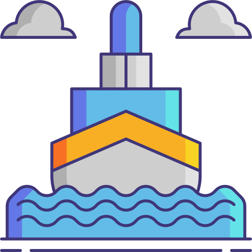crucero Flaticons Lineal Color icono