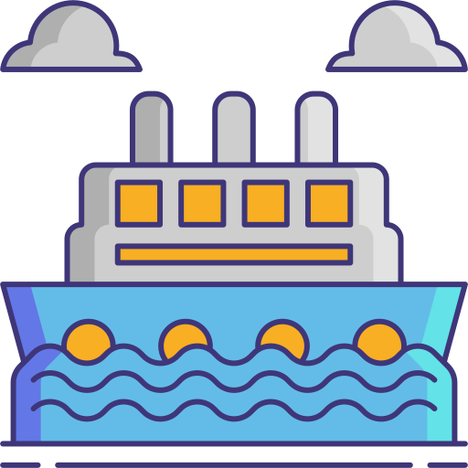 transportes Flaticons Lineal Color icono