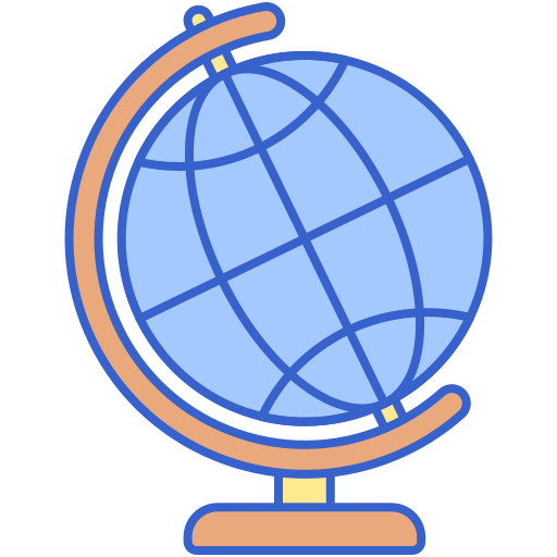 Globe earth Flaticons Lineal Color icon