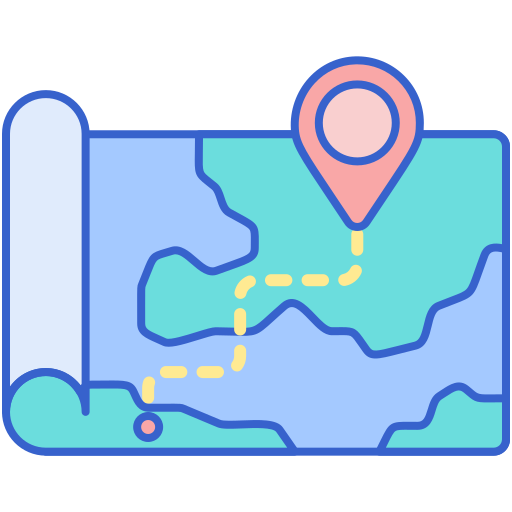 mappe Flaticons Lineal Color icona