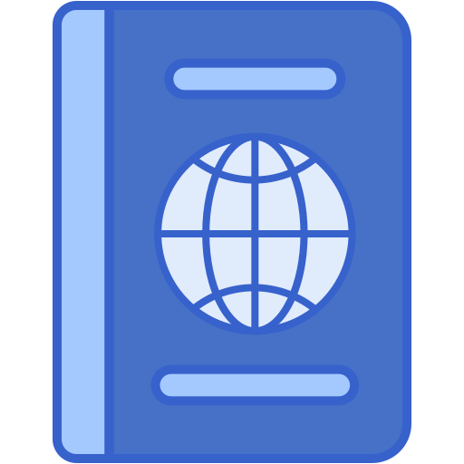 pasaporte Flaticons Lineal Color icono