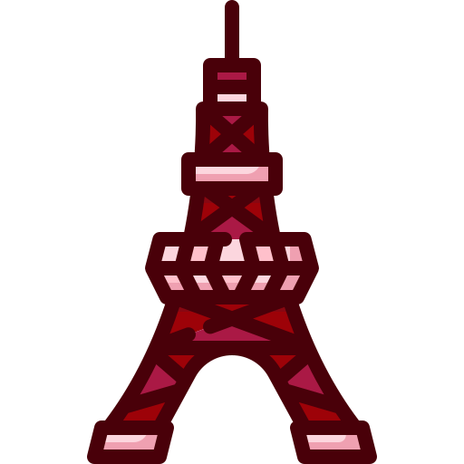 도쿄 타워 Generic Outline Color icon