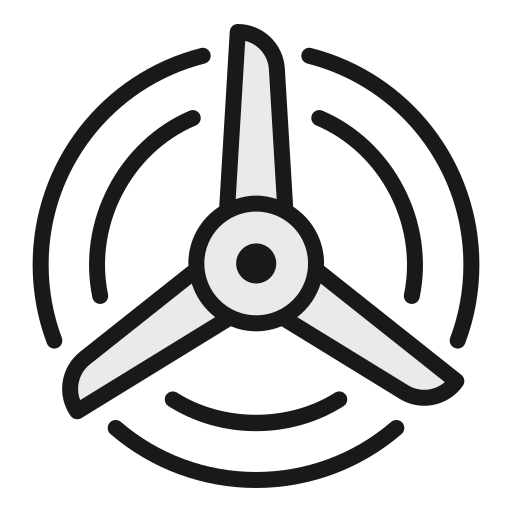 windmaschine Generic Outline Color icon