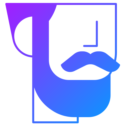 barba Generic Flat Gradient icono