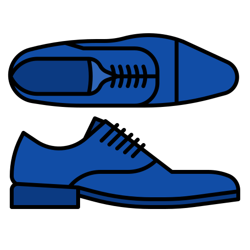 zapato de cuero Generic Outline Color icono