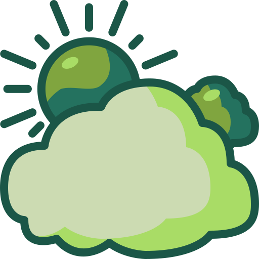 Cloudy Generic Outline Color icon