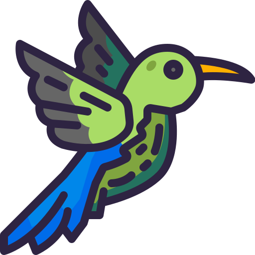 colibrí Generic Outline Color icono