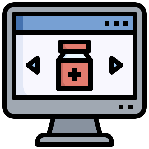 Online pharmacy Surang Lineal Color icon