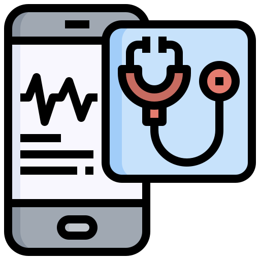 Stethoscope Surang Lineal Color icon