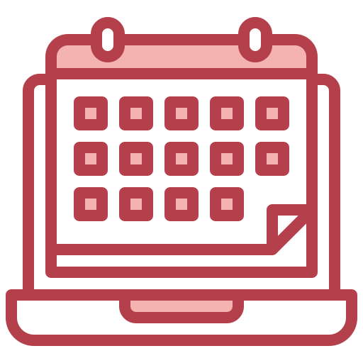 calendario Surang Red icono