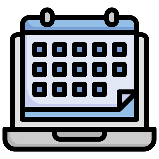 calendário Surang Lineal Color Ícone