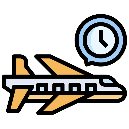 Flight time Surang Lineal Color icon