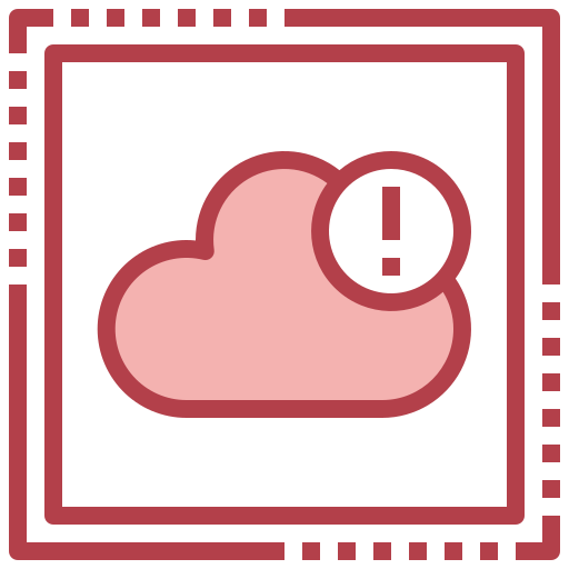 Cloud storage Surang Red icon