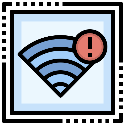 wi-fi Surang Lineal Color ikona