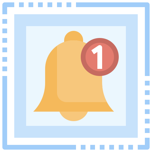 Notification bell Surang Flat icon