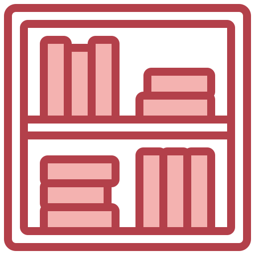 Book shelf Surang Red icon