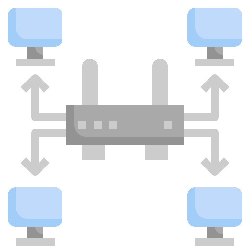 réseau Surang Flat Icône