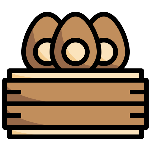 Century egg Surang Lineal Color icon