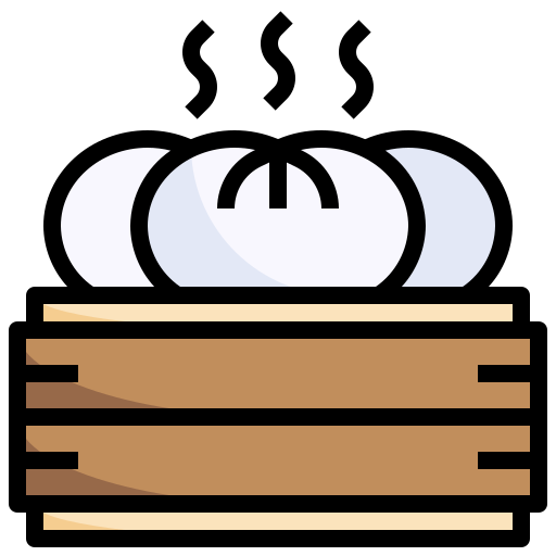 Мясная булочка Surang Lineal Color иконка