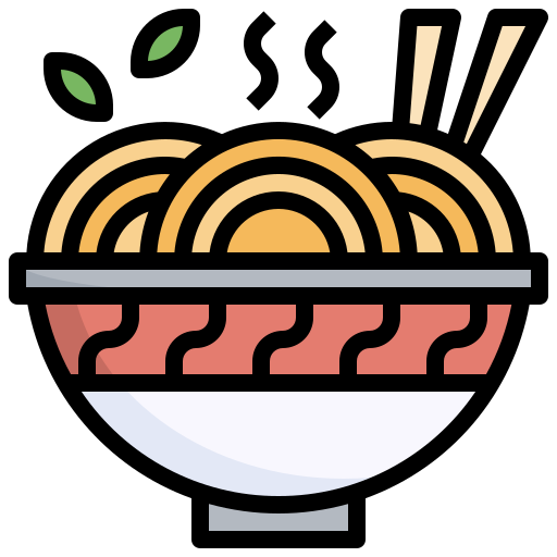 Noodle Surang Lineal Color icon