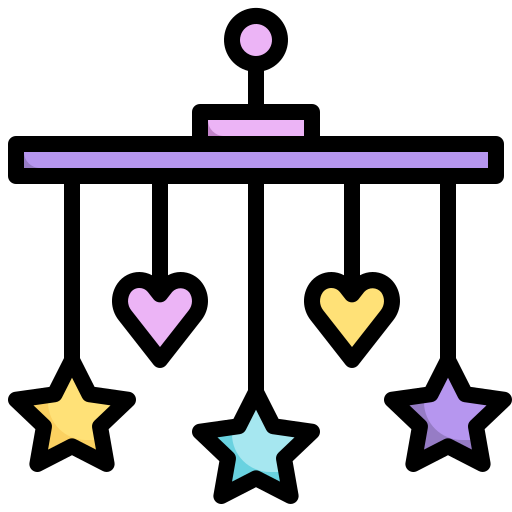 cuna móvil Surang Lineal Color icono