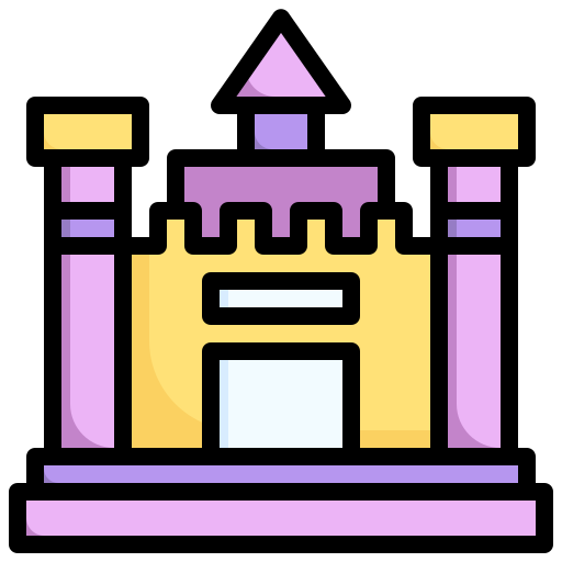 opblaasbaar kasteel Surang Lineal Color icoon