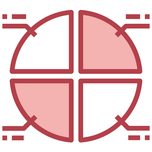 diagramme circulaire Surang Red Icône