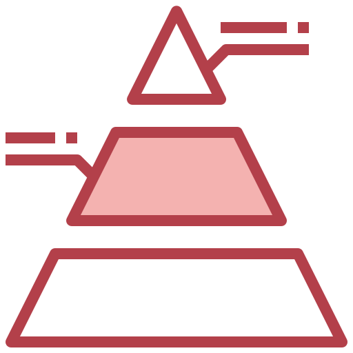 피라미드 차트 Surang Red icon