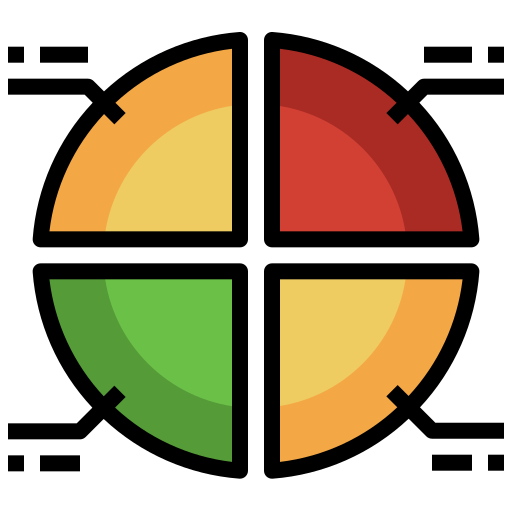 wykres kołowy Surang Lineal Color ikona