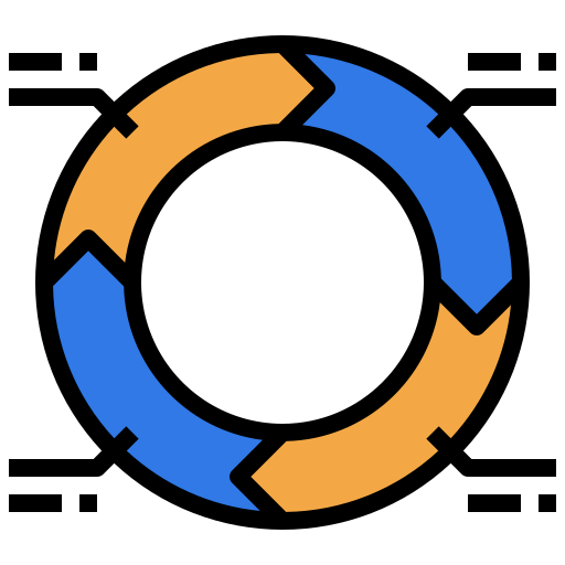 wykres kołowy Surang Lineal Color ikona