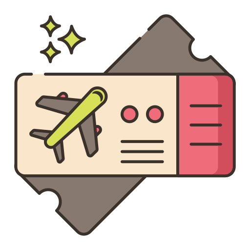 Ticket Flaticons Lineal Color icon