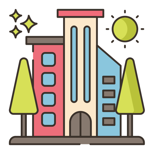 stadt Flaticons Lineal Color icon