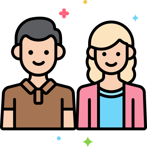 Parents Flaticons Lineal Color icon