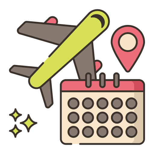 itinerario Flaticons Lineal Color icona