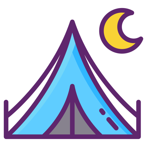 camping Flaticons Lineal Color Icône