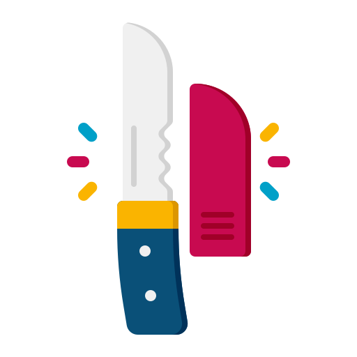 coltello Flaticons Flat icona