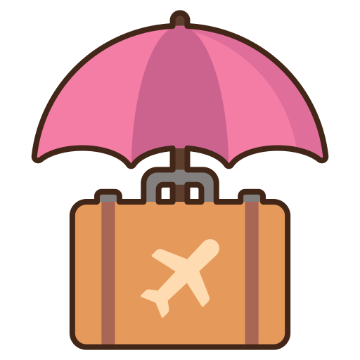 reiseversicherung Flaticons Lineal Color icon