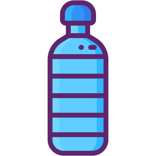 bottiglia d'acqua Flaticons Lineal Color icona
