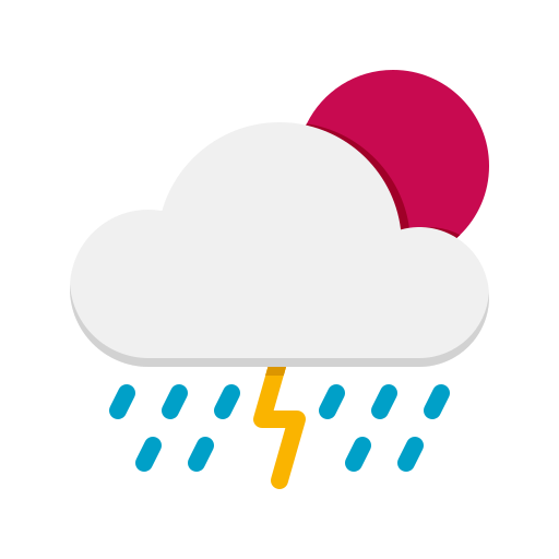 regenachtige dag Flaticons Flat icoon