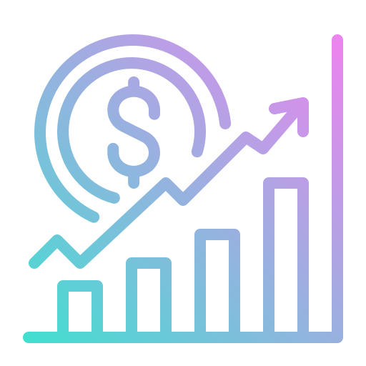 Stock market photo3idea_studio Gradient icon