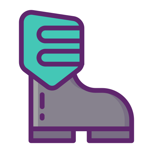 Ski boots Flaticons Lineal Color icon
