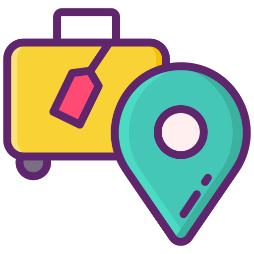Map pin Flaticons Lineal Color icon