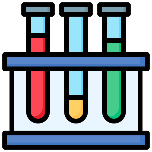 Test tubes Surang Lineal Color icon