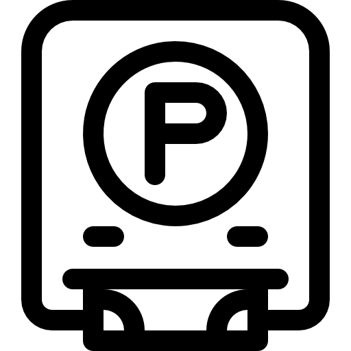 parcheggio Basic Rounded Lineal icona