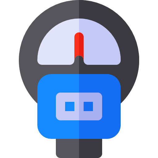 Parking meter Basic Rounded Flat icon