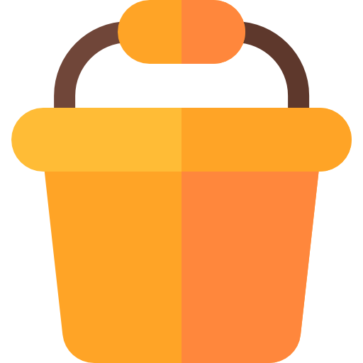 Bucket Basic Rounded Flat icon