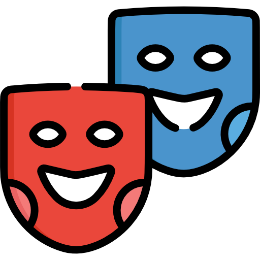 theatermasken Special Lineal color icon